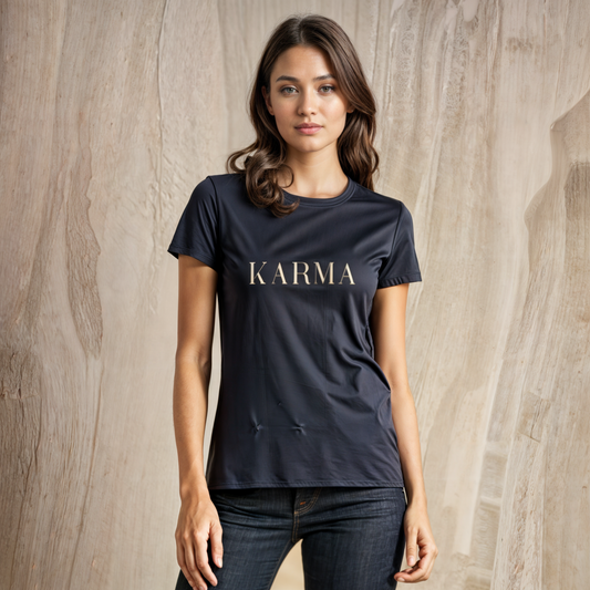 Women's Ultra Soft Comfy Fit Navy Blue T-shirt