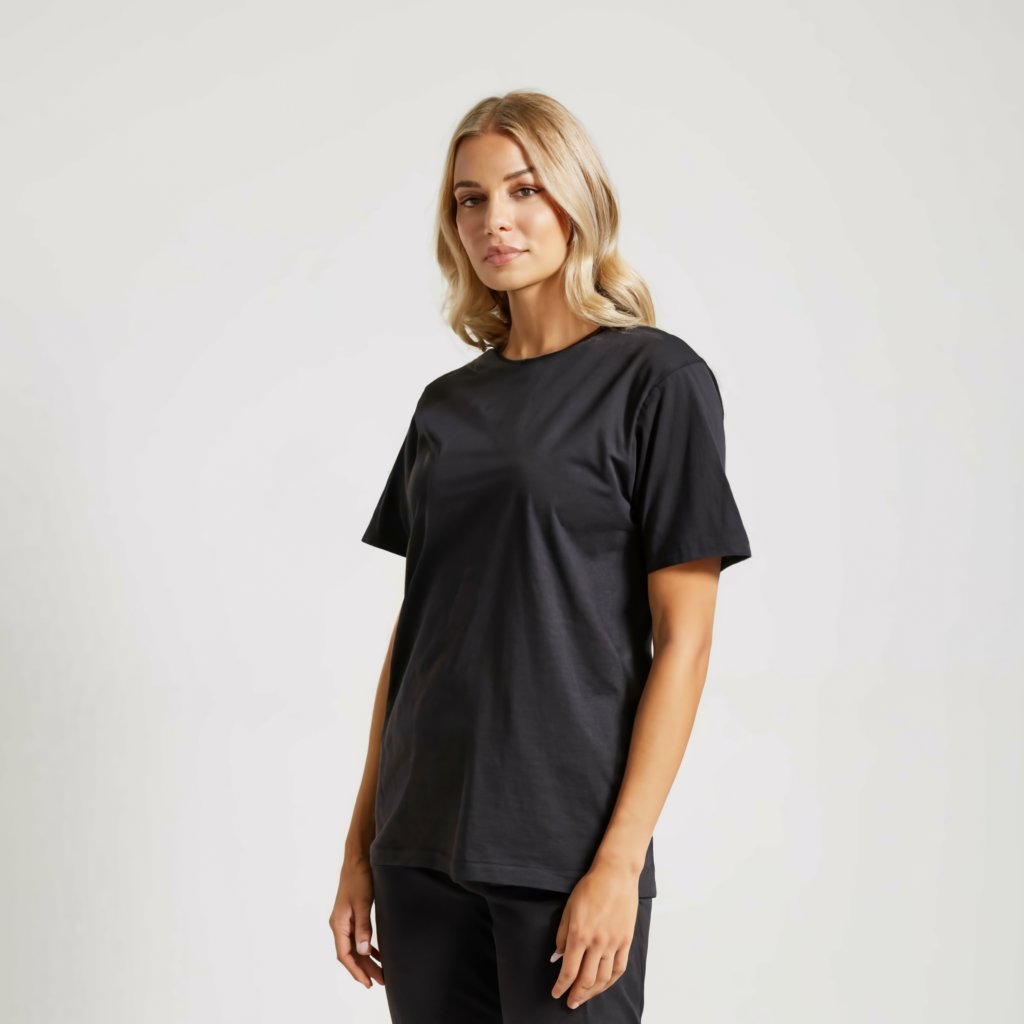 Women's Relaxed Fit Black T-shirt